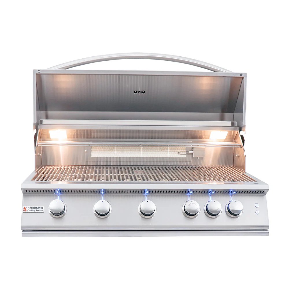 RCS 40" Premier Built-In Grill w/ LED Lights - RJC40AL 