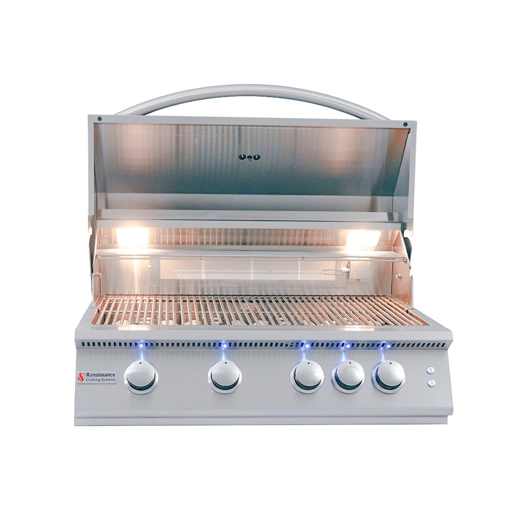 RCS 32" Premier Built-In Grill w/ LED Lights - RJC32AL 